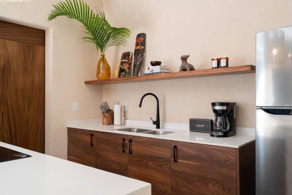 Appartement Lujoso Departamento Boho-Chic Con Alberca Privada à Tulum Extérieur photo