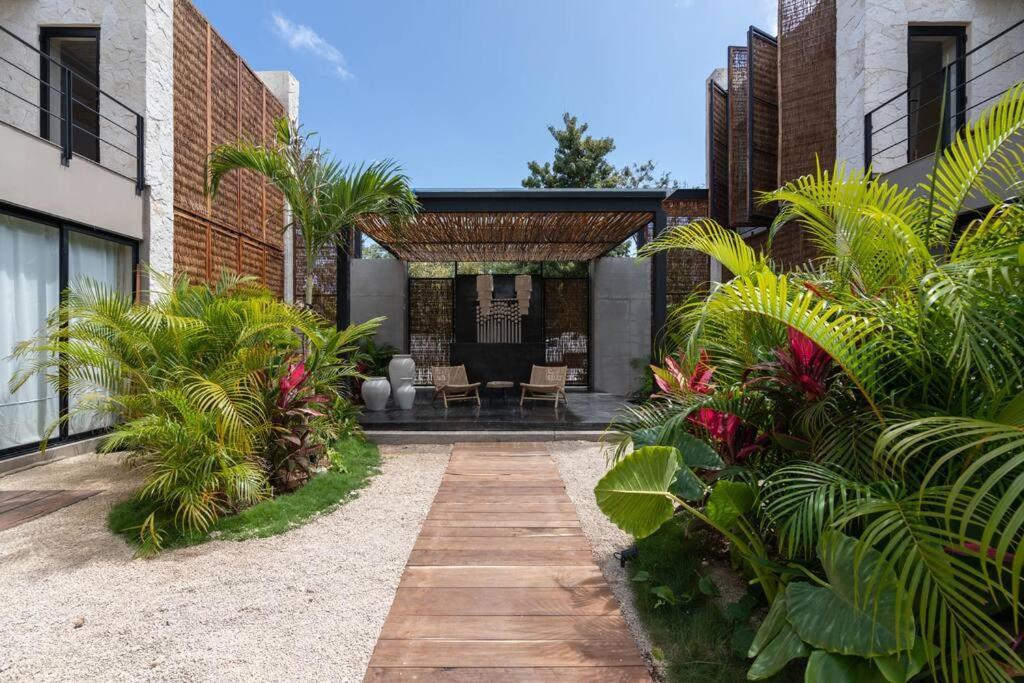 Appartement Lujoso Departamento Boho-Chic Con Alberca Privada à Tulum Extérieur photo