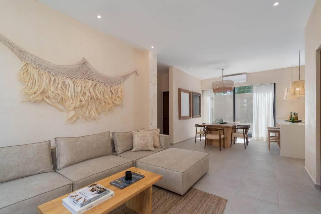 Appartement Lujoso Departamento Boho-Chic Con Alberca Privada à Tulum Extérieur photo
